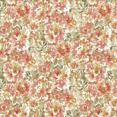 Kasmir Meadow Bloom Dusty Rose Pink Cotton
 Fire Rated Fabric Heavy Duty CA 117  NFPA 260  Large Print Floral  Abstract Floral   Fabric